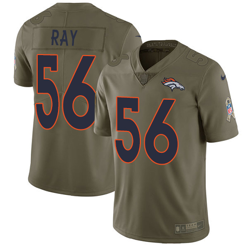 Nike Broncos #56 Shane Ray Olive Men's Stitched NFL Limited Salute to Service Jersey - Click Image to Close